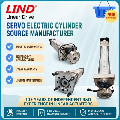 Højpræcisions elektrisk cylinder i aluminium